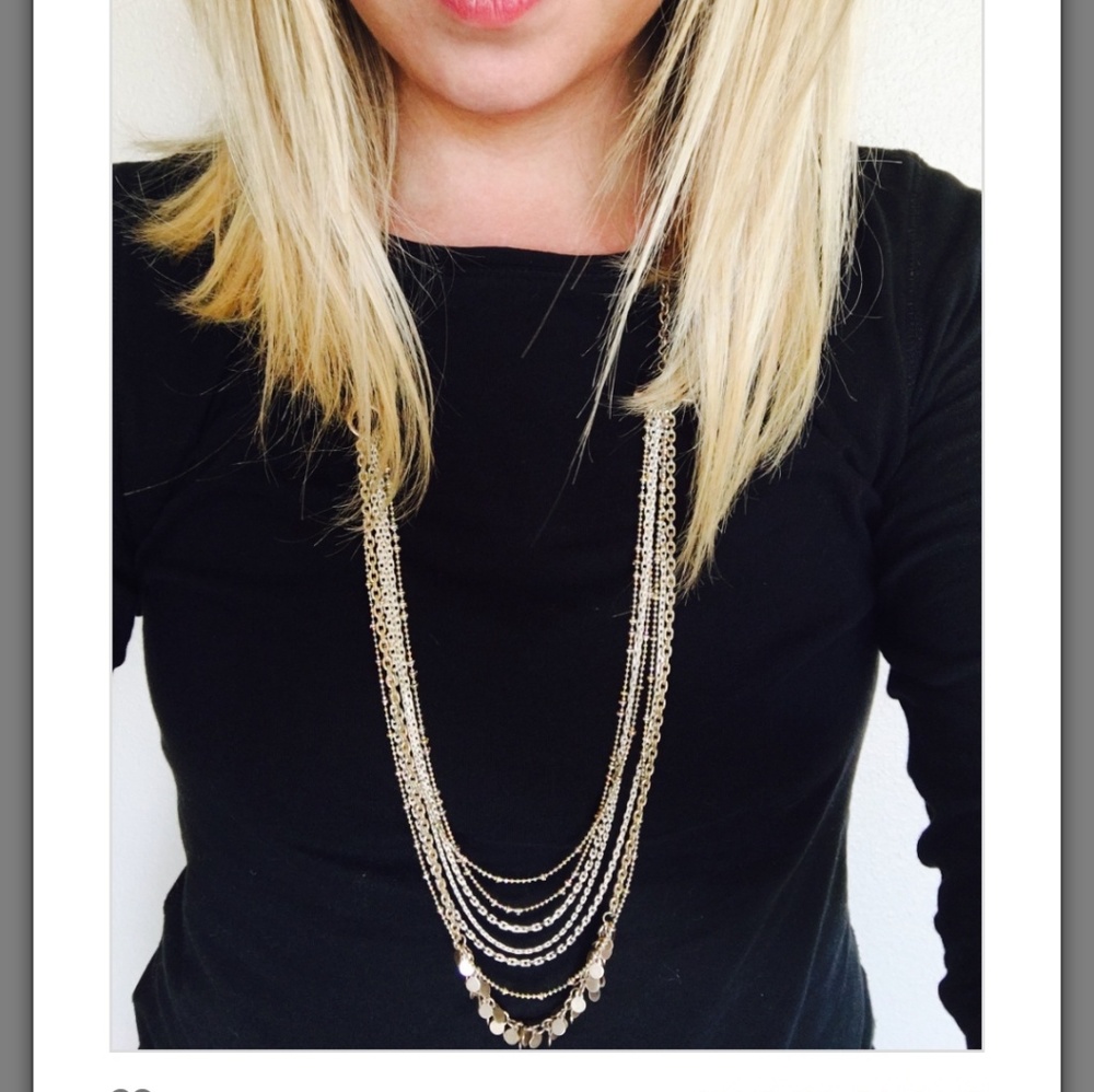 Positano gold chain long necklace chloe